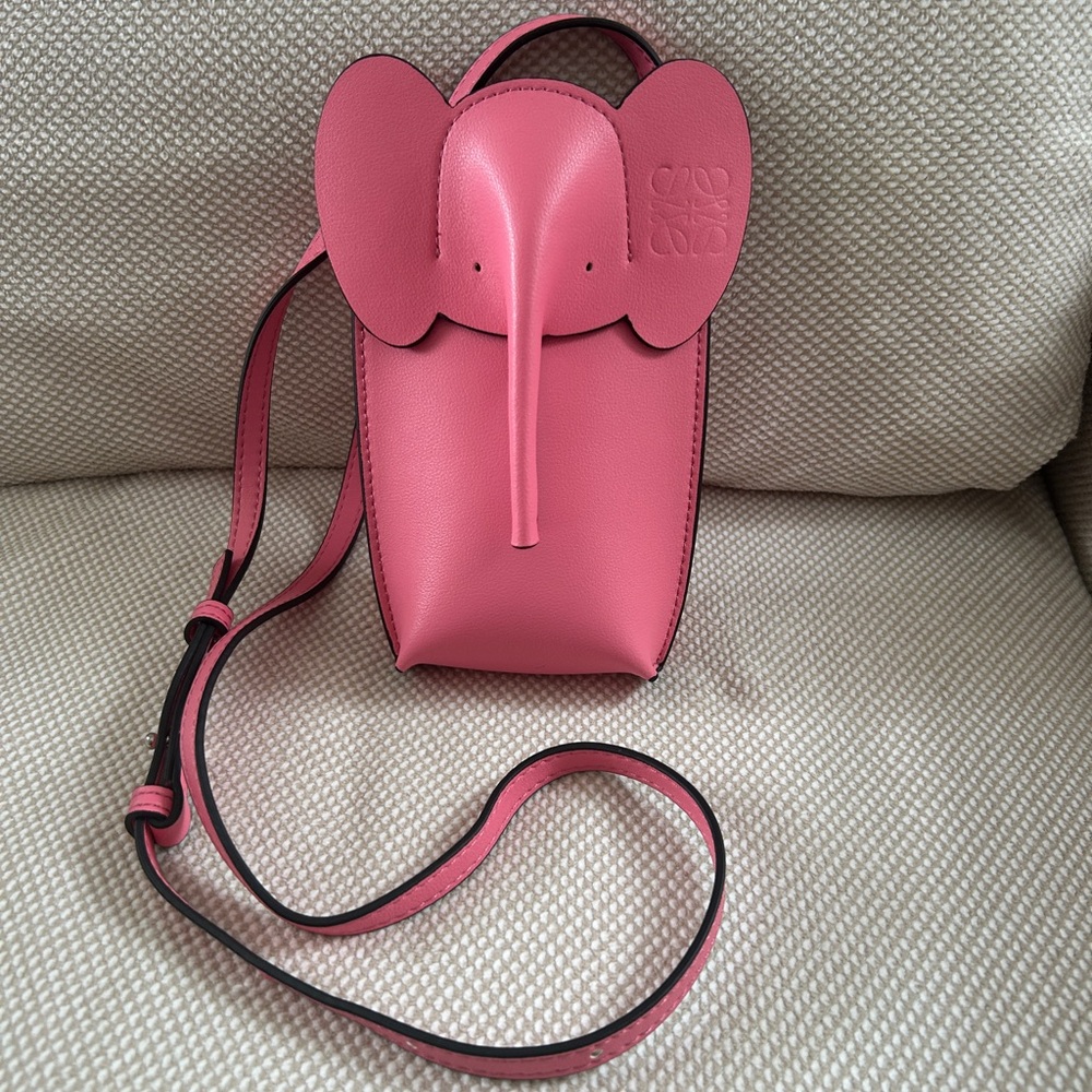 Loewe Pink Elephant Mini Crossbody Bag
